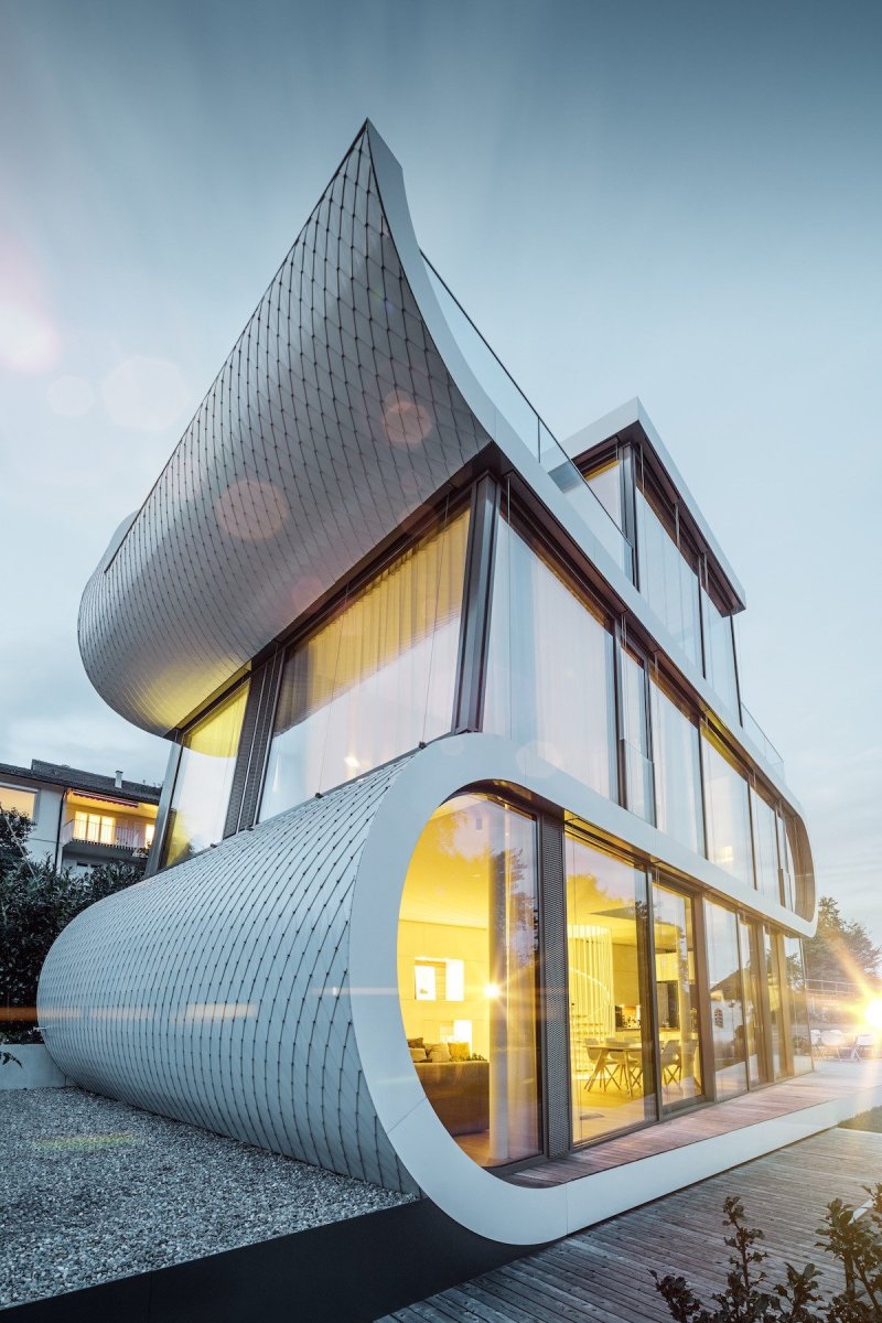 Rodinný dům u Curyšského jezera Flexhouse, architekt Stefan Camenzind (Evolution Design)