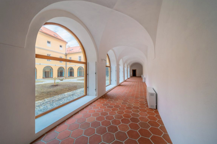 Dlažba v Husitské muzeu v Táboře