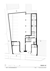 Bytový dům Prostějov, knesl kynčl architekti - půdorys 1.N.P.
