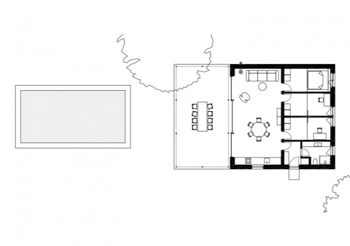 Letní dům, Totalstudio, půdorys