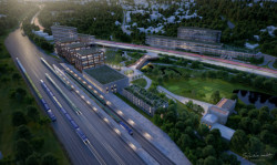 Nádraží Krč - vizualizace