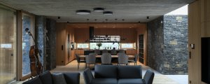 Hlavní obytný prostor (Villa Lamella, A69 architekti)