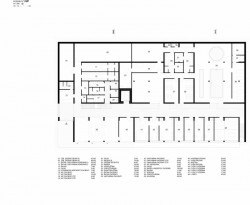 Pavilon rehabilitace Nemocnice Rudolfa a Stefanie Benešov, STA, projektový ateliér - půdorys 1. N.P.