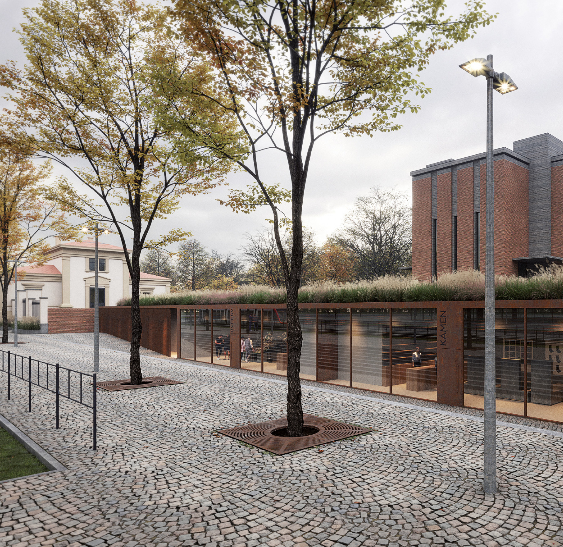 Vítězný návrh na vstup Ústředního hřbitova v Brně, Refuel s.r.o.