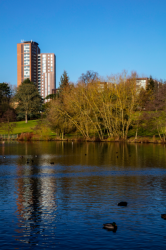 Vysokoškolské koleje Chamberlain Halls of Residence v Birminghamu, Glancy Nicholls Architects.