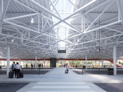 Návrh rekonstrukce nádraží Zvonařka v Brně, Chybík+Krištof, vizualizace