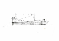 OOPEAA Office for Peripheral Architecture, měděná kaple v Suvela, skica