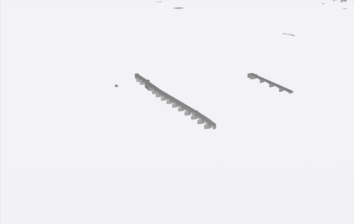 Model Mosty 3D - výřez okna ze 3D/BIM nástroje