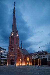 Obnova Červeného kostela, atelier-r