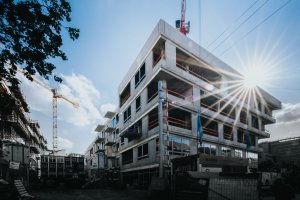 Proces výstavby (Bytový komplex Viktoria Center, architektonické řešení CTR group a.s.)
