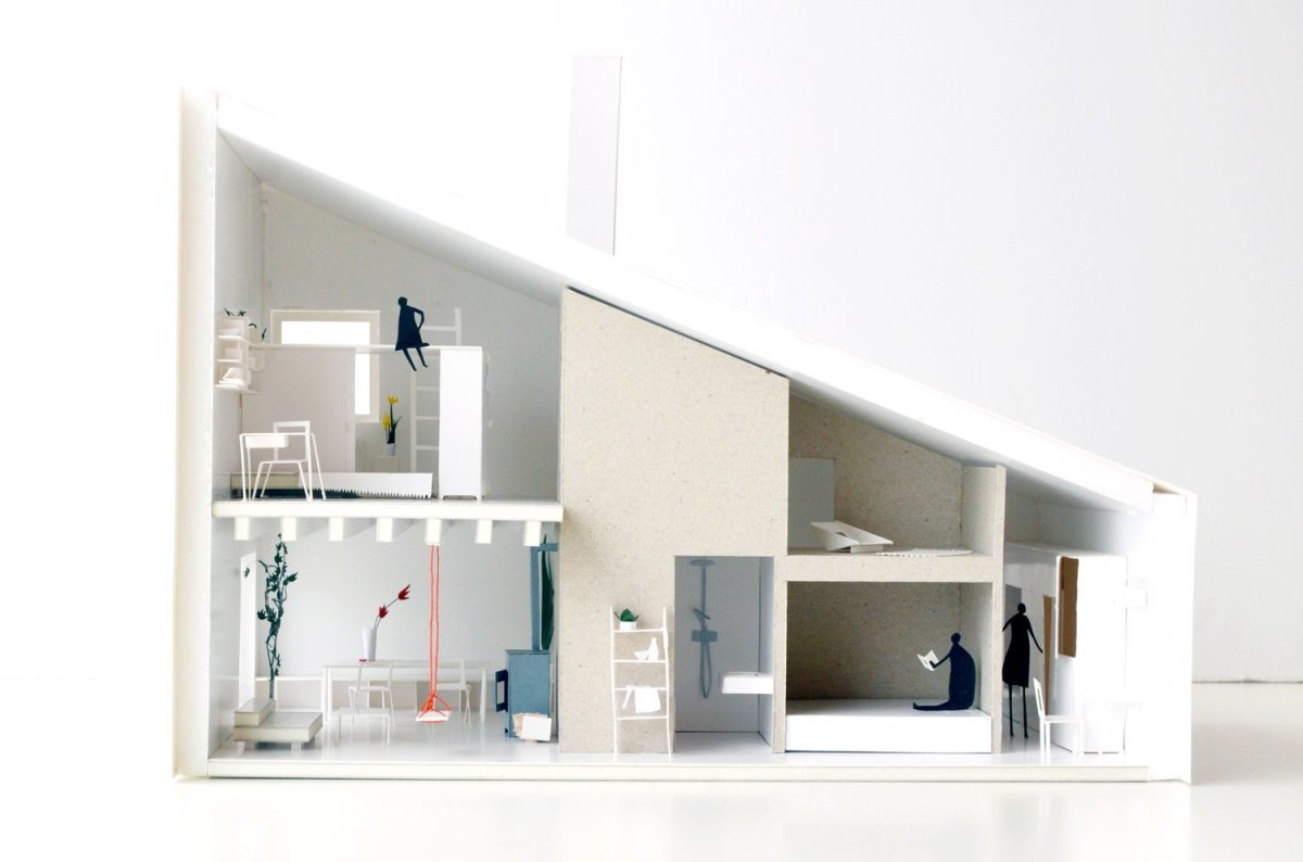 Mladá rodinná usedlost, model, TOITO ARCHITEKTI