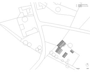 Usedlost v Jižních Čechách, NEW HOW architekti, situace
