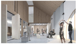 Odměny: Společenské centrum Stará Hasička, vizualizace, mh architects