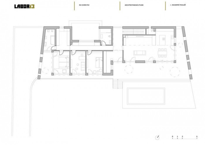 Labor13, Josef Bobeš Novotný - RD v Chomutově, 1. NP - foto