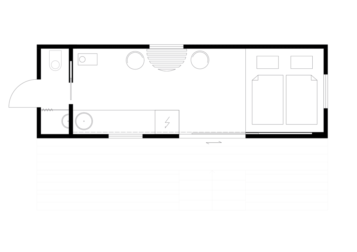 Studio Schwestern, Maringotka pod Lipnicí, půdorys – foto