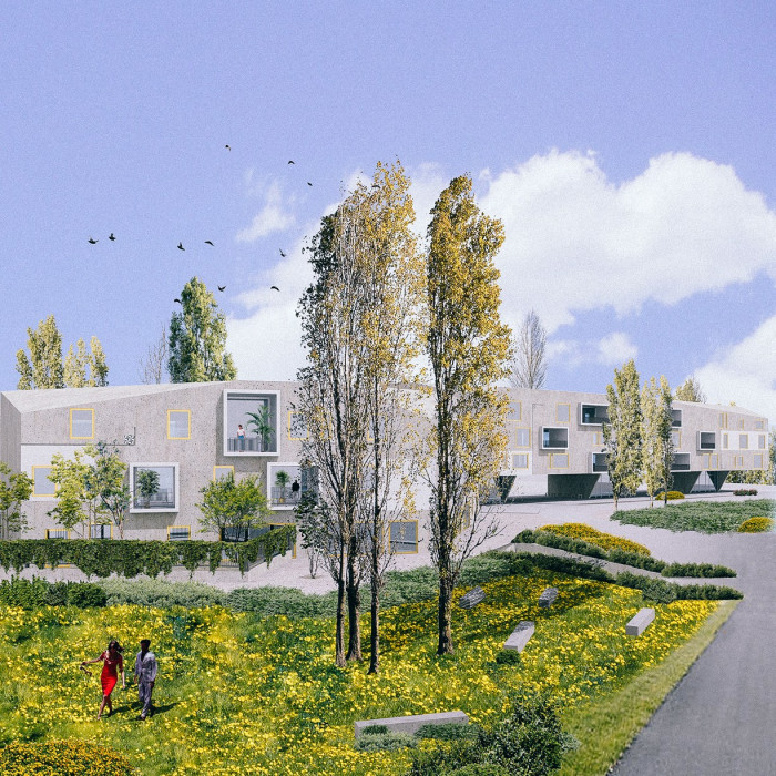 Studie bytových domů Sokolov, vizualizace, Petr Tuček, object-e