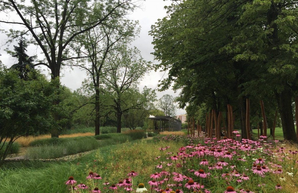 Revitalizace Tyršových sadů, New visit