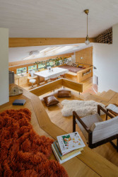 V nejvyšší úrovni bytu se nachází klidová zóna.