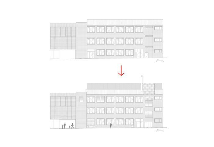 Škola v Barceloně od Harquitectes, půdorys