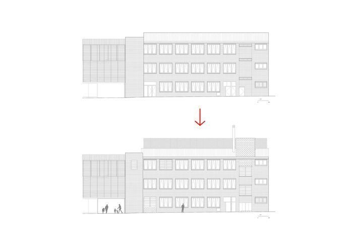 Škola v Barceloně od Harquitectes, půdorys