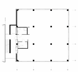 PROJEKTSTUDIO EUCZ, Concept House, půdorys typického podlaží (nebytové prostory) – foto