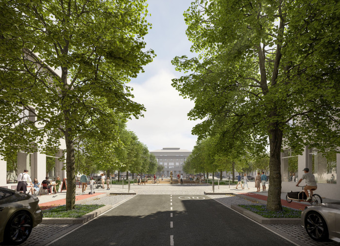 Náměstí SNP před Domem kultury Akord v Ostravě se dočká revitalizace.