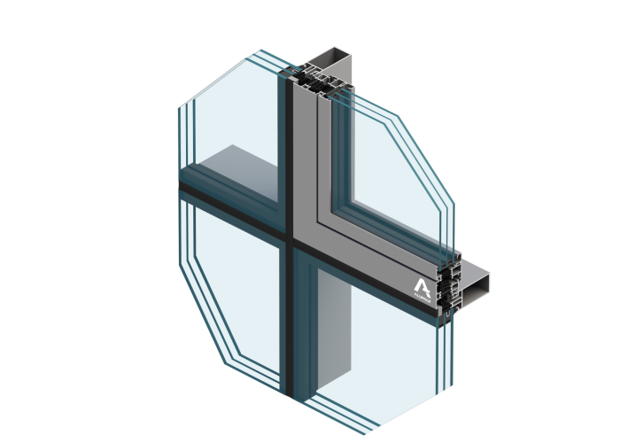 Okenní a dveřní systém s tepelnou izolací MB-79N (detail) od Aluprof
