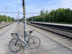 Začátek trasy - nádraží Říčany