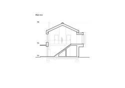 Řez (Novostavba rodinného domu, Tisá; 2xpa)