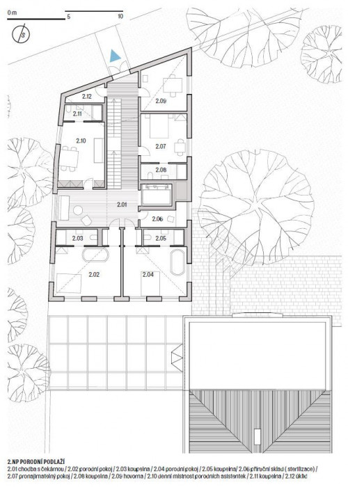 Porodní dům na Letné, 18. přehlídka diplomových prací, 2. místo