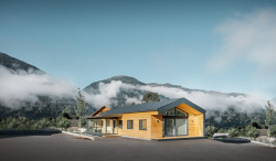 Kancelářská budova rodinné firmy specializující se na dřevěné konstrukce Faltheiner