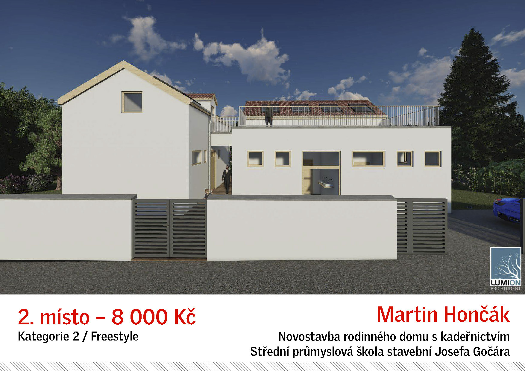 2. cena v kategorii freestyle, Martin Hončák.