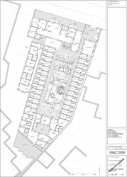 Peter Barber Architects, příbytky na Holmes Road, půdorys přízemí, výkres