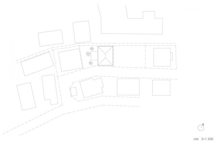 Tetsuo Yamaji Architects, Module Grid House, situace – foto