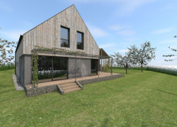 ARCHCON atelier, Dům na větrném kopci, vizualizace - foto