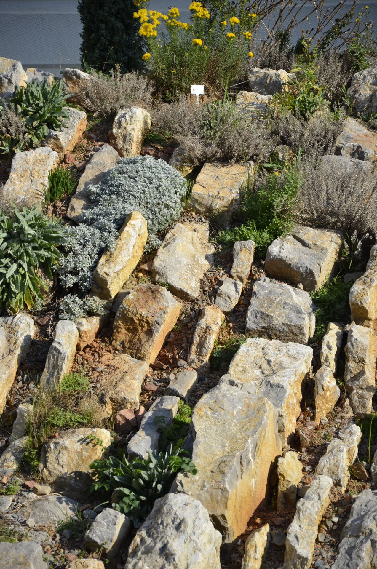 Geopark v Říčanech od studia zahradní architektury Architráva - vápencový výchoz
