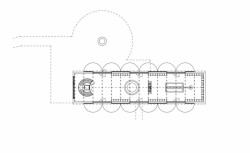 Vinařská stodola, půdorys 1NP, M2AI