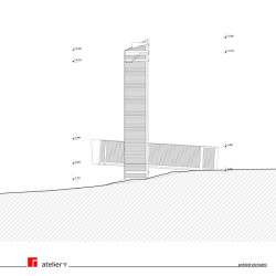 Pohled východní (Rozhledna na Litomyšl, atelier-r)