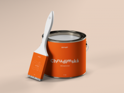 Nová vizuální identita města Chrudim - plechovka, Markéta Steinert.