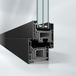 Jedinečnou designovou flexibilitu systému Schüco FocusIng umožňuje využití více než 300 standardních a speciálních fólií, metalických, jednobarevných či s dřevěnými povrchy.