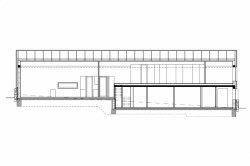 Rodinný dům Mníšek pod Brdy, řez, SCHAUFLER-ROSKOVEC