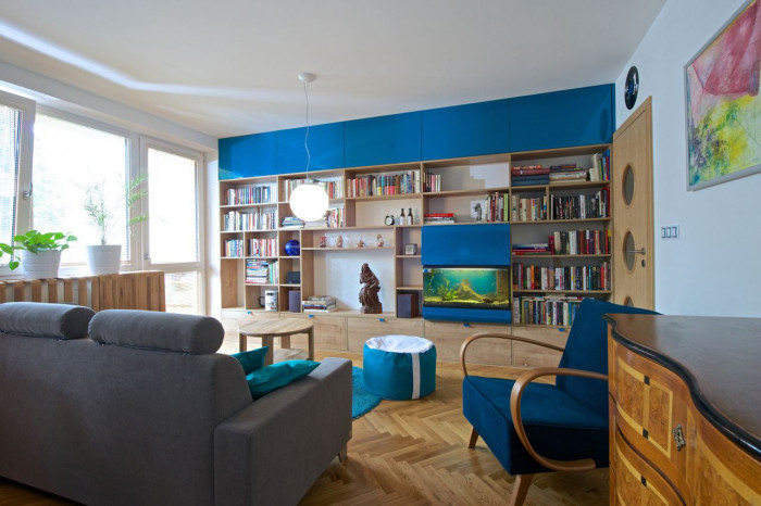 Mooza architecture, Byt na modré vlně – foto