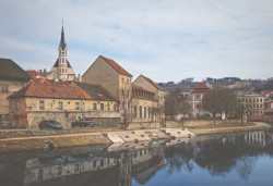 Vstup do řeky v Krumlově, Ondřej Busta