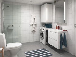 Modulární domy pro seniory a lidi trpící demencí, koupelna, SilviaBo, zdroj : Dezeen