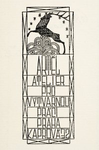 Grafika Artělu od Pavla Janáka z roku 1908, foto