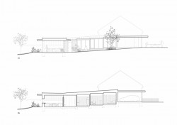 Rodinný dům v Lanškrouně, řez, Martin Neruda Architektura