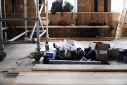 Z procesu rekonstrukce (Restaurace u Matěje, navrhl Stanislav Fiala)