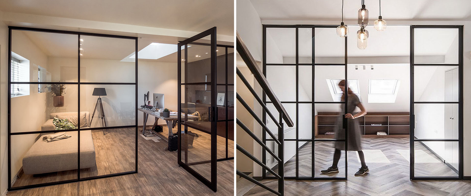 Dotek industriálního designu příčky Digero  přináší do moderních interiérů krásu minimalismu i dokonalou funkčnost. 