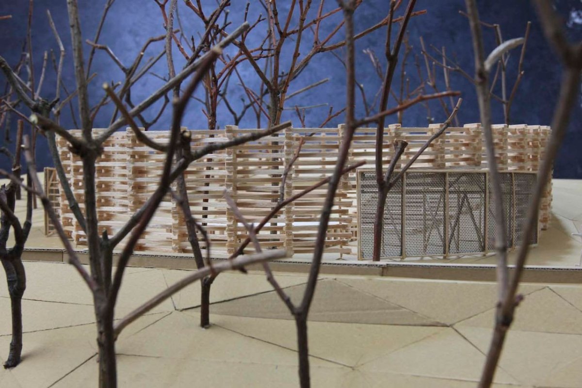 třiarchitekti, Letní scéna AmFík, pracovní model – foto