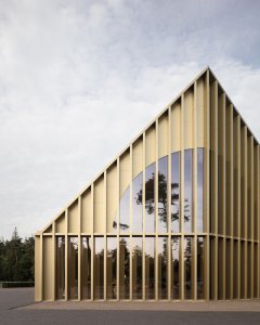 Návštěvní pavilon v národním parku Hoge Veluwe od dvou architektonických kanceláří De Zwarte Hond a Monadnock